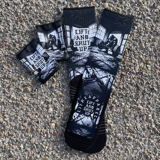LIFT and SHUT UP | RX SOCKS + WRISTBANDS | saving pack | LIMITED EDITION