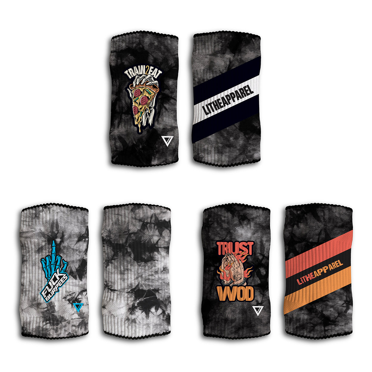 PACK 3 BLACK TIE DYE | WRISTBANDS