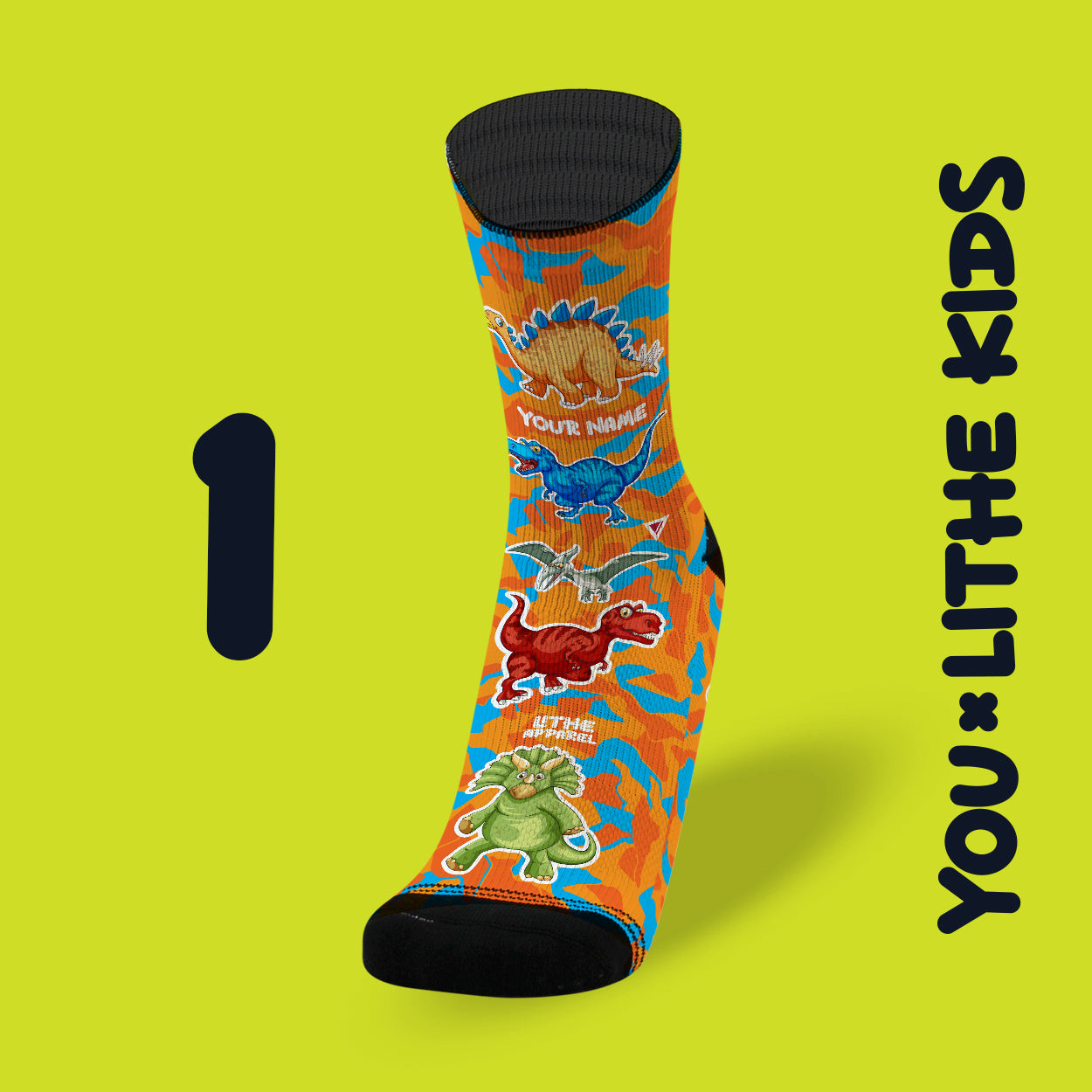 YOU X LITHE | CALCETINES PERSONALIZADOS KIDS | diseños a elegir