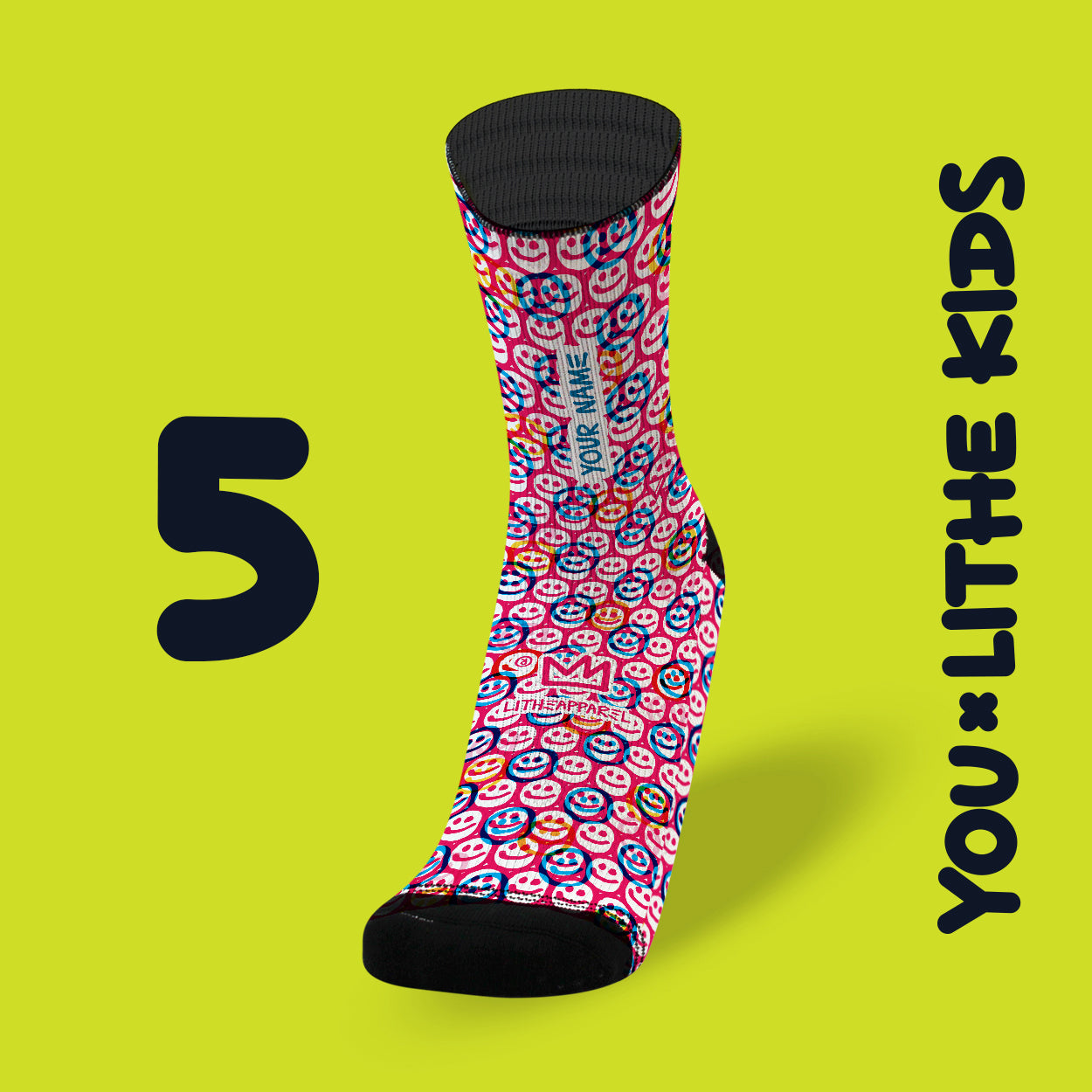 YOU X LITHE | CALCETINES PERSONALIZADOS KIDS | diseños a elegir