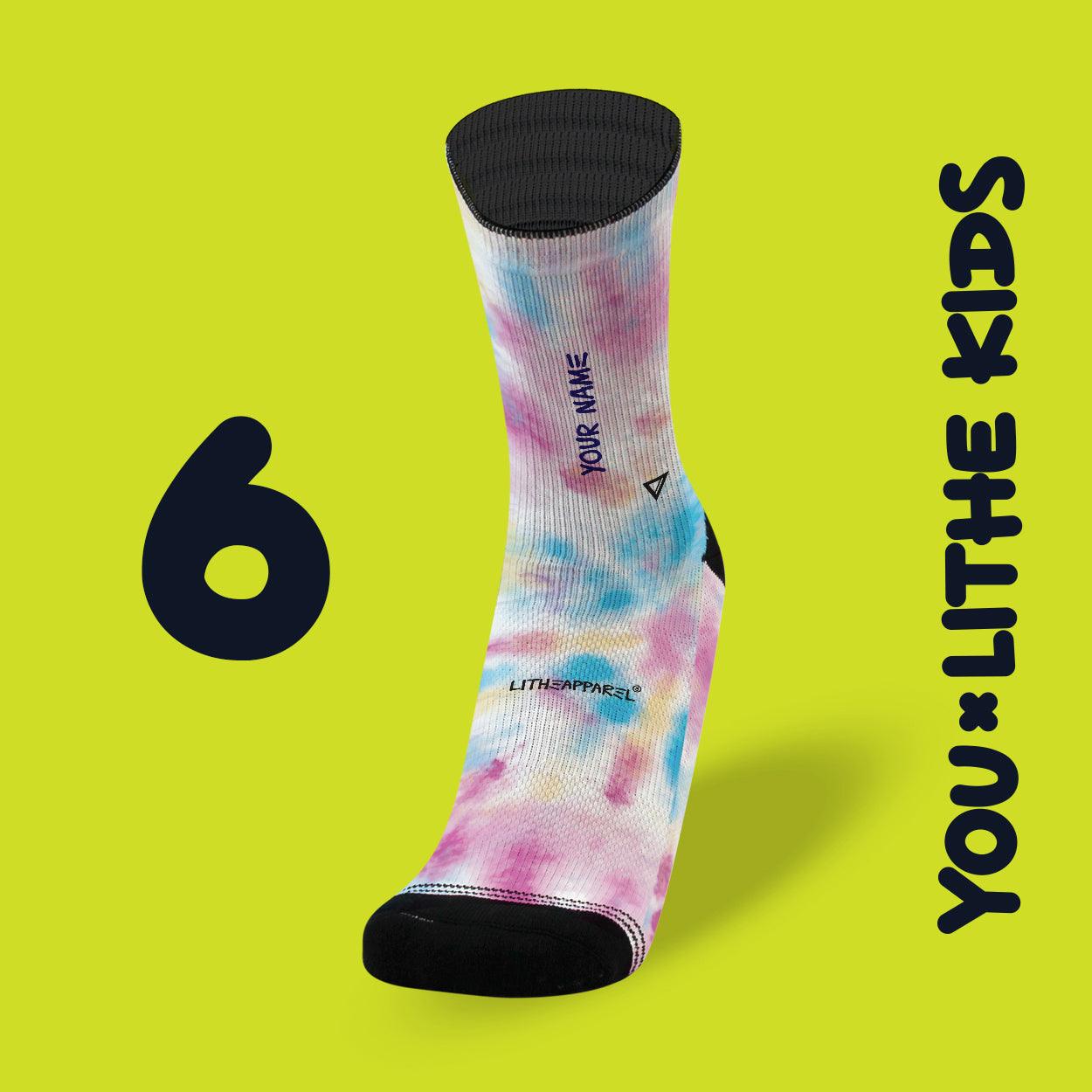 YOU X LITHE | CALCETINES PERSONALIZADOS KIDS | diseños a elegir
