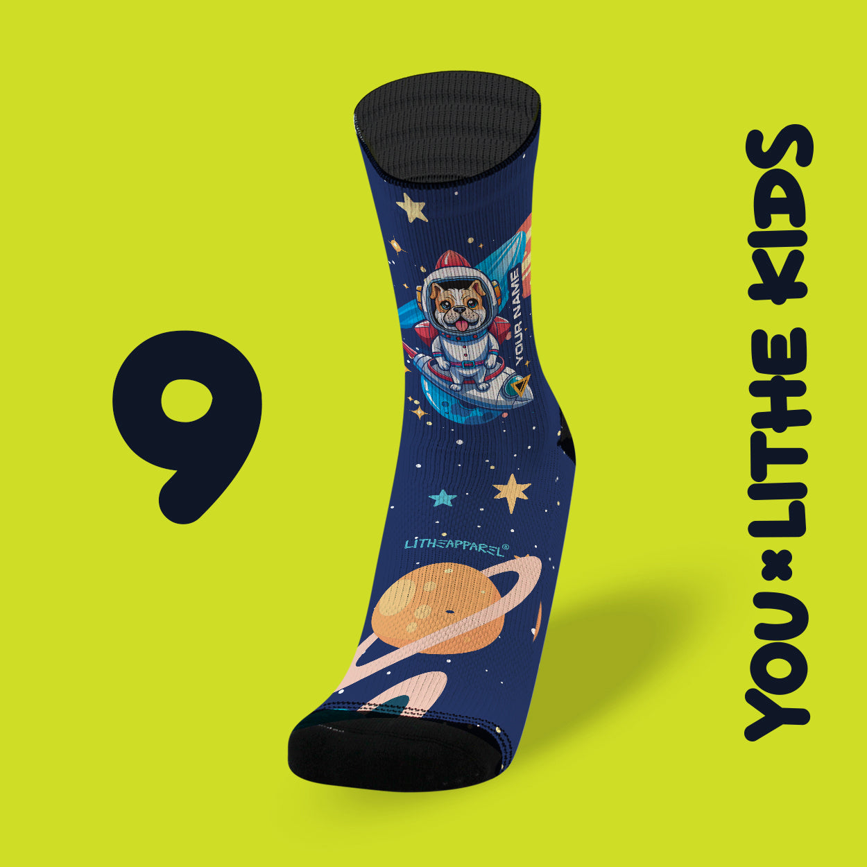 YOU X LITHE | CALCETINES PERSONALIZADOS KIDS | diseños a elegir