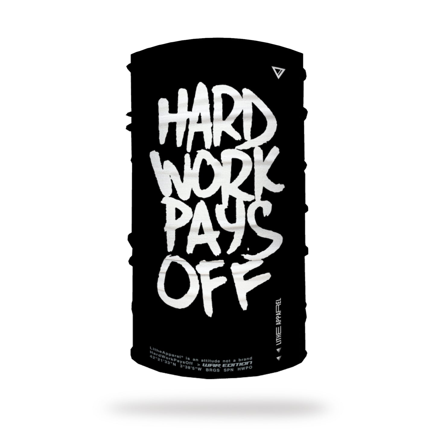 HARD WORK PAYS OFF 21 BLACK MULTIUSE TUBE