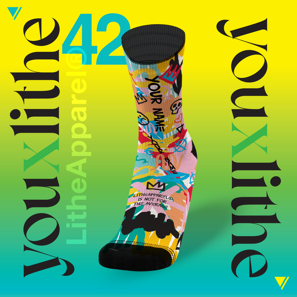 YOU X LITHE | CALCETINES PERSONALIZADOS | jean michael