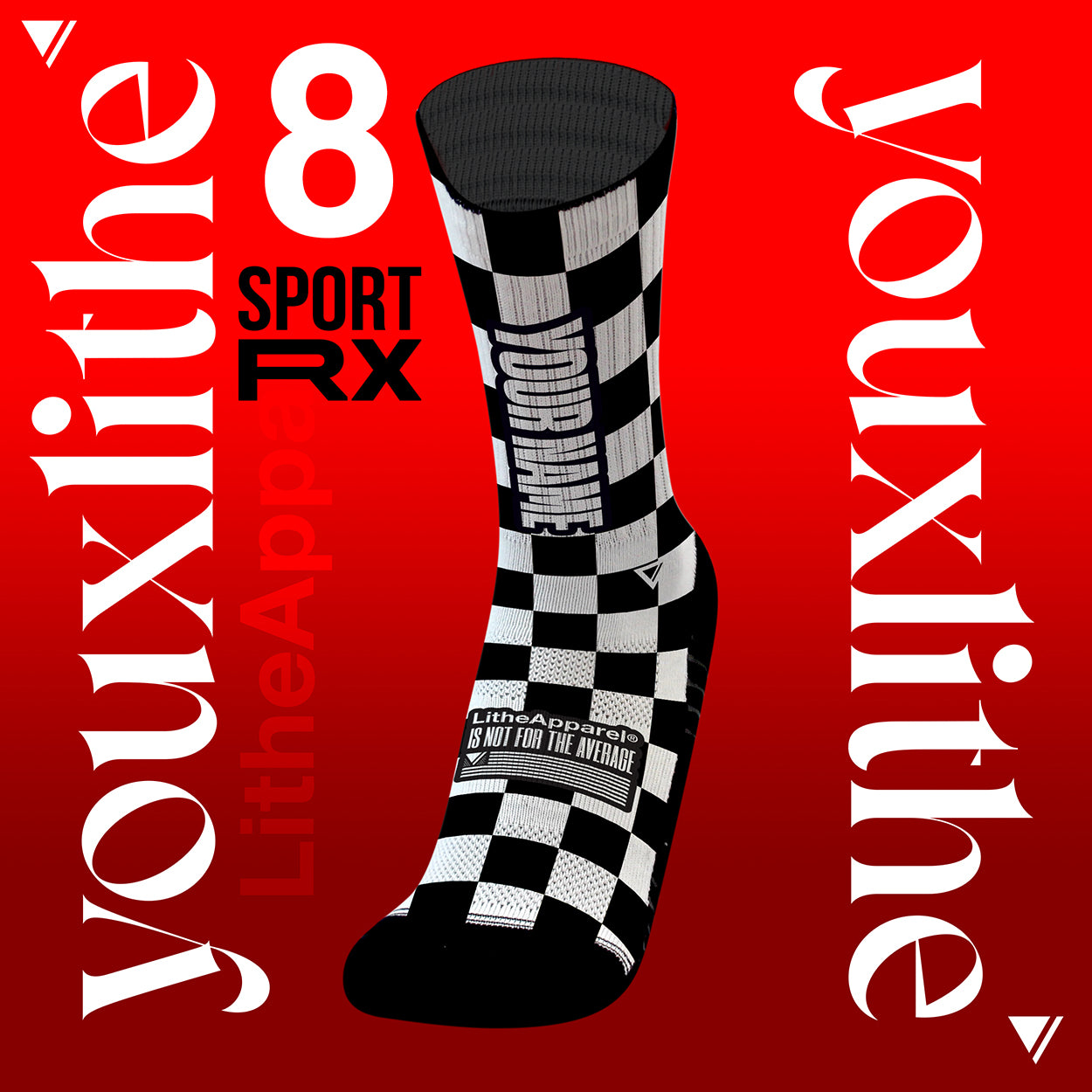 [RX] YOU X LITHE | CUSTOM SOCKS | designs to choose