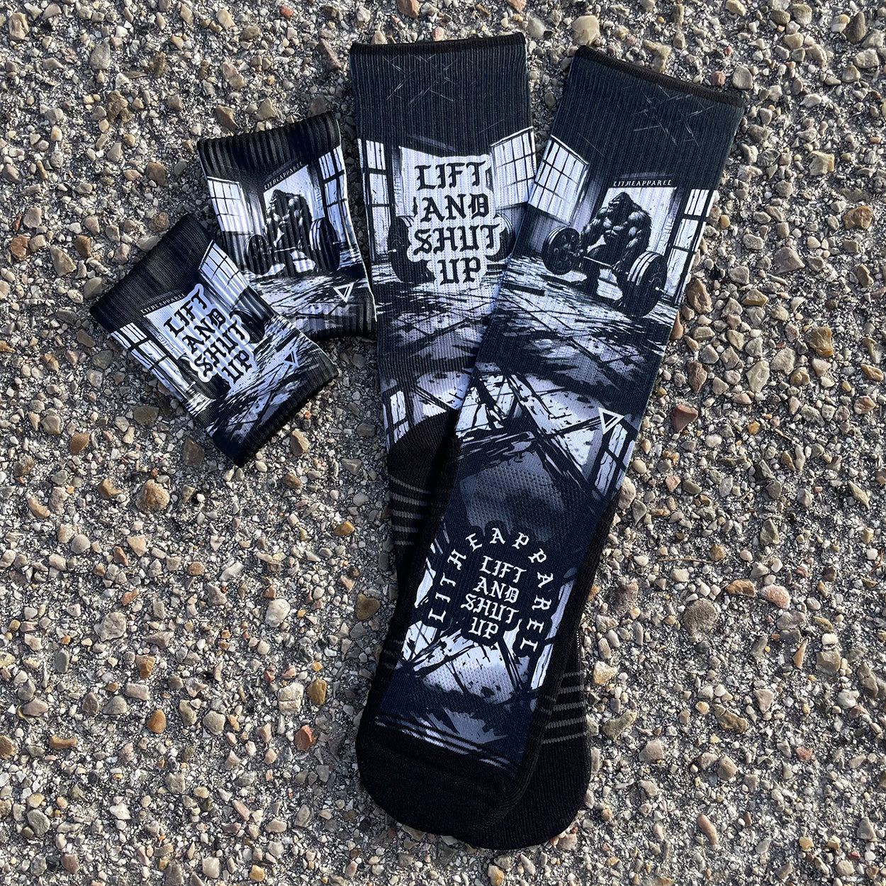 LIFT and SHUT UP | RX SOCKS + WRISTBANDS | PACK AHORRO | EDICIÓN LIMITADA