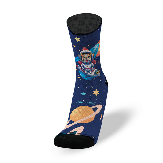 ASTRONAUT DOG [KIDS SOCKS]