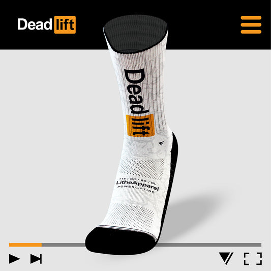 DEADLIFT WHITE | POWERLIFTING RX SOCKS