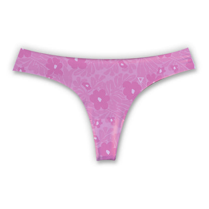 PINK FLOWRISH [WOMENS SEAMLESS THONG]