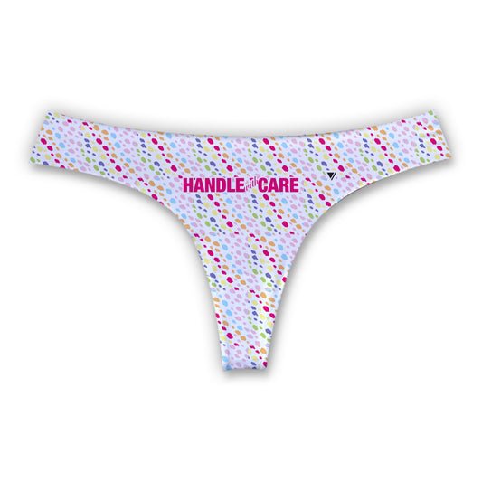 HANDLE WITH CARE RAINBOW [WOMENS SEAMLESS THONG]