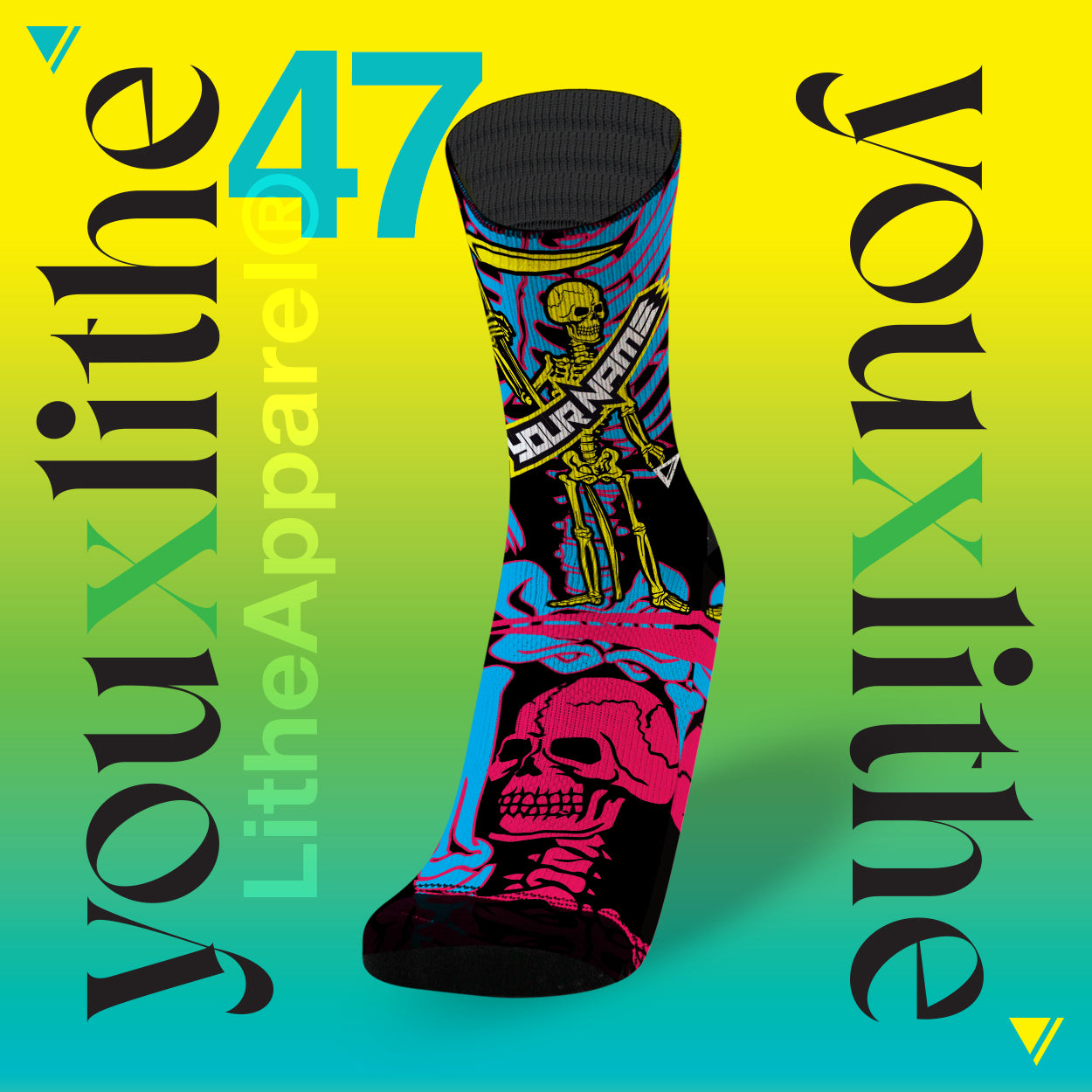 YOU X LITHE | CALCETINES PERSONALIZADOS | THE DEATH