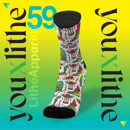 YOU X LITHE | CUSTOM SOCKS | dark michael