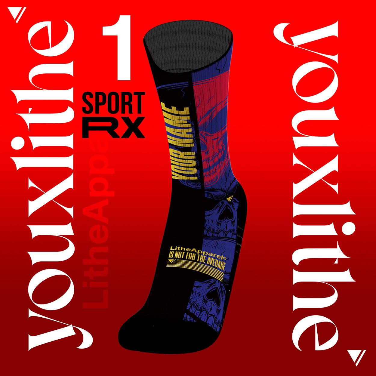 [RX] YOU X LITHE | CUSTOM SOCKS | designs to choose