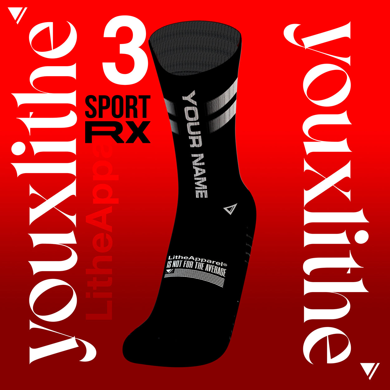 [RX] YOU X LITHE | CUSTOM SOCKS | designs to choose