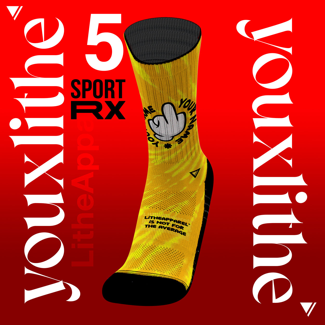 [RX] YOU X LITHE | CUSTOM SOCKS | designs to choose