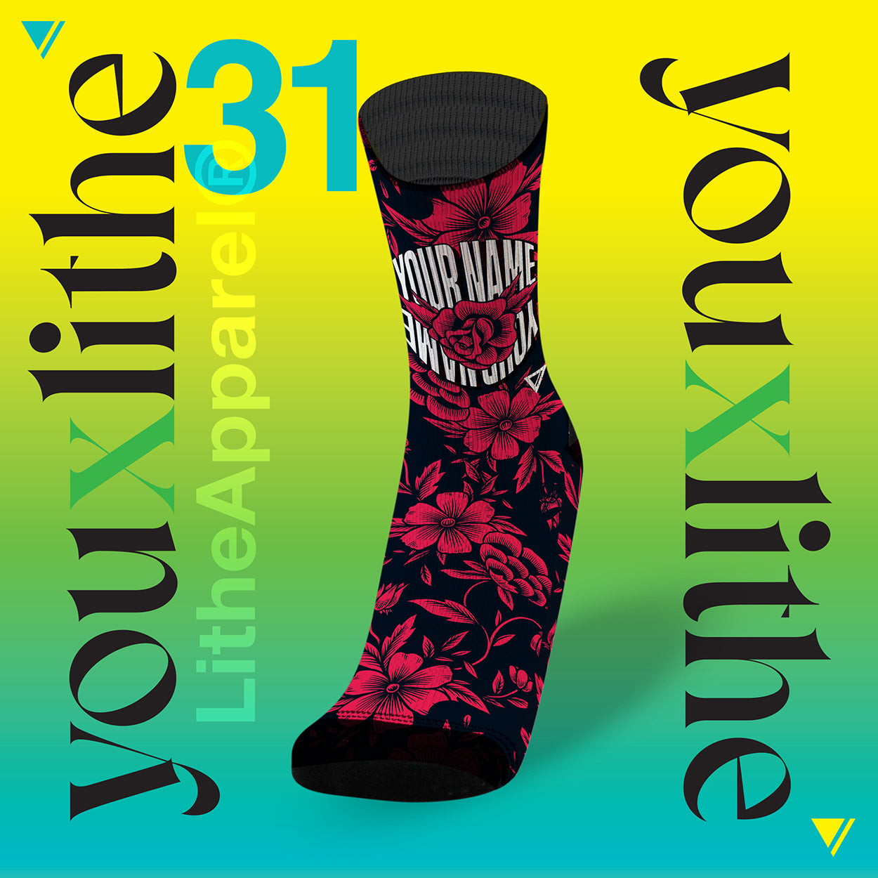 YOU X LITHE, CALCETINES PERSONALIZADOS