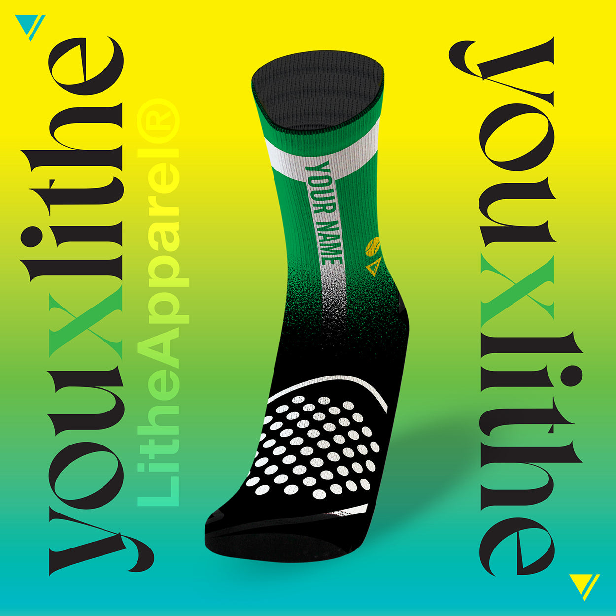 YOU X LITHE | CALCETINES PERSONALIZADOS PADEL | 4 PACK