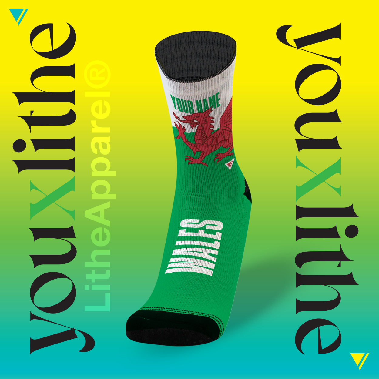 YOU X LITHE | CALCETINES PERSONALIZADOS | WALES